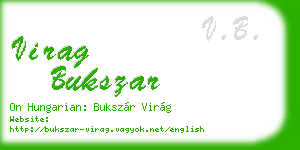 virag bukszar business card